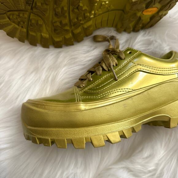 Vans x Collina Strada Gold Metallic Chunky Sneakers - Picture 5 of 11